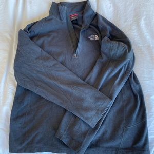 North face gray quarter zip